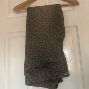 Banana Republic cheetah print jeans